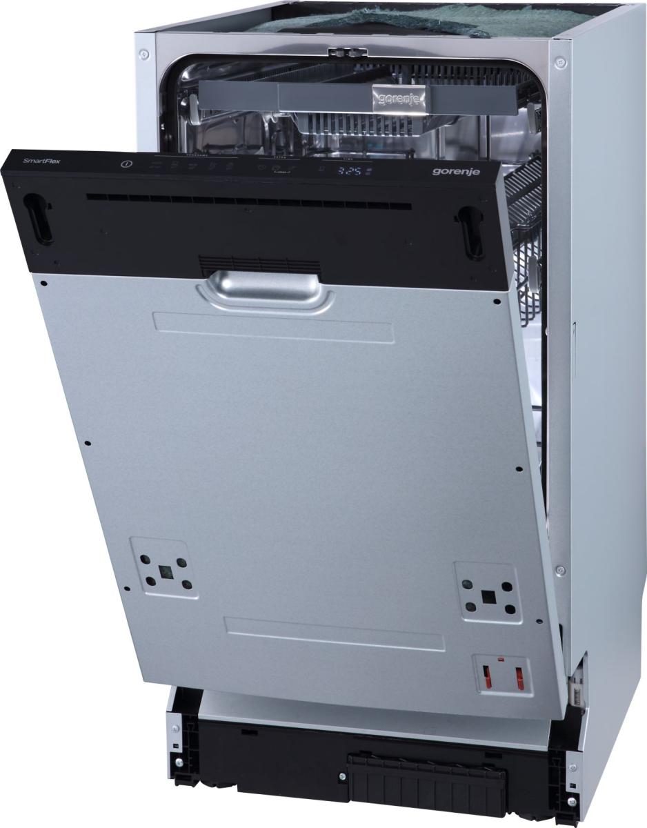 Gorenje GV541D10  teljesen beépíthető mosogatógép, 9 terítékes, inverteres Power Drive motor, automatikus ajtónyitás, 44.8x55x81.5 cm 