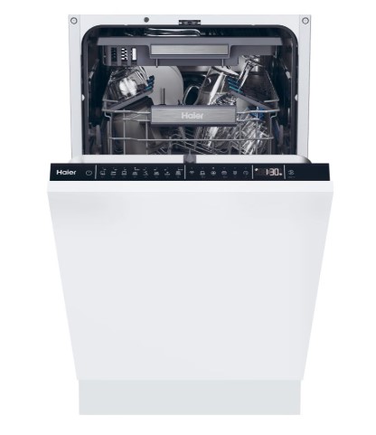 Haier XI1C3TB2FB teljesen beépíthető mosogatógép, 11 teríték, inverter motor, 3 kosár, automatikus ajtónyitás, WIFI, 44.8x57.5x81.6 cm