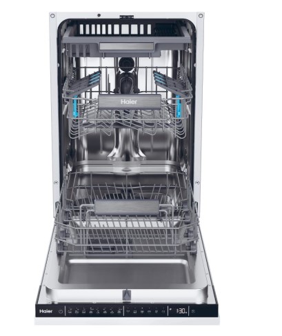 Haier XI1C3TB2FB teljesen beépíthető mosogatógép, 11 teríték, inverter motor, 3 kosár, automatikus ajtónyitás, WIFI, 44.8x57.5x81.6 cm