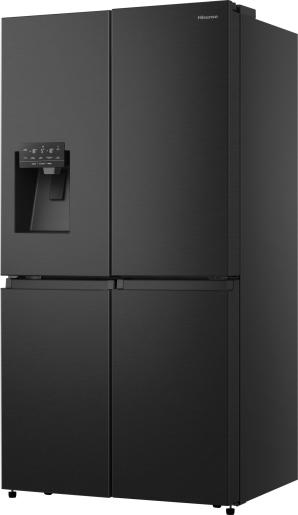 Hisense RQ760N4SBFE Total No Frost side by side hűtőszekrény francia ajtós kialakítással, 352/232L, WIFI, inverteres kompresszor, 91.4x72.5x178.5 cm, fekete 
