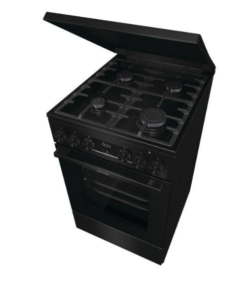 Gorenje MEKS5141BM fekete kombinált tűzhely gőzfunkcióval, 70L, 50x59.4x85 cm 