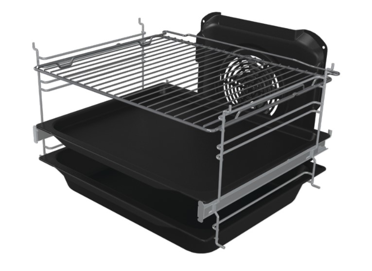 Gorenje MEKS5141BM fekete kombinált tűzhely gőzfunkcióval, 70L, 50x59.4x85 cm 