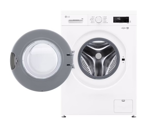 LG F4X1008NWH elöltöltős mosógép, 8 kg, gőz, Wifi, inverter motor, 60x55x85 cm 