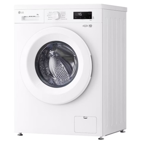 LG F4X1008NWH elöltöltős mosógép, 8 kg, gőz, Wifi, inverter motor, 60x55x85 cm 