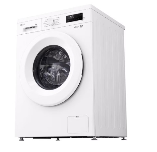 LG F4X1008NWH elöltöltős mosógép, 8 kg, gőz, Wifi, inverter motor, 60x55x85 cm 