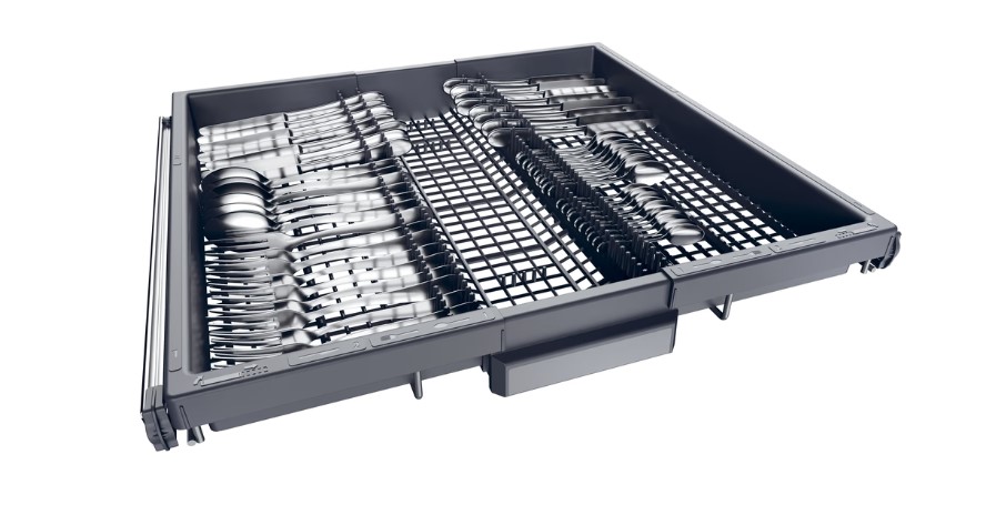 Haier XI 6C4S3FSB teljesen beépíthető mosogatógép, 16 teríték, inverter motor, 3 kosár, automatikus ajtónyitás, WIFI, 59.7x55.5x81.8 cm 