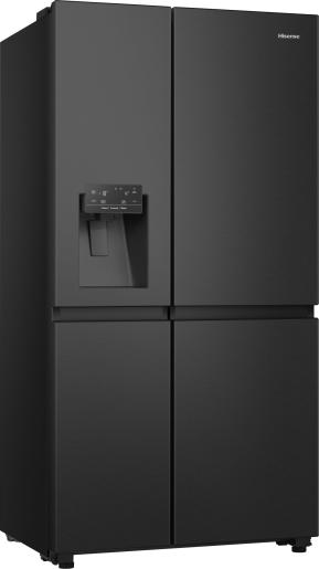 Hisense RS818N4TFC Total No Frost side by side hűtőszekrény, 417/215L, inverteres kompresszor, WIFI, 91x73x179 cm, fekete 