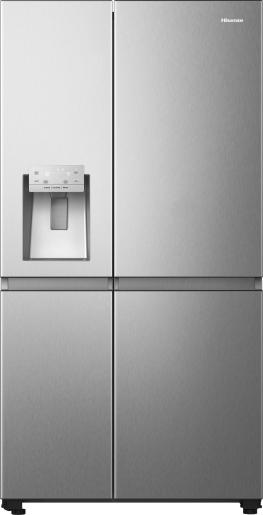 Hisense RS818N4TIC Total No Frost side by side hűtőszekrény, inverteres kompresszor, 417/215L, WIFI, 91x73x179.5 cm, inox 