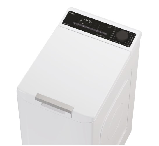 Haier THASN476TM5-S felültöltős mosógép, 7kg, gőz, WIFI, inverter motor, 41x60x86 cm