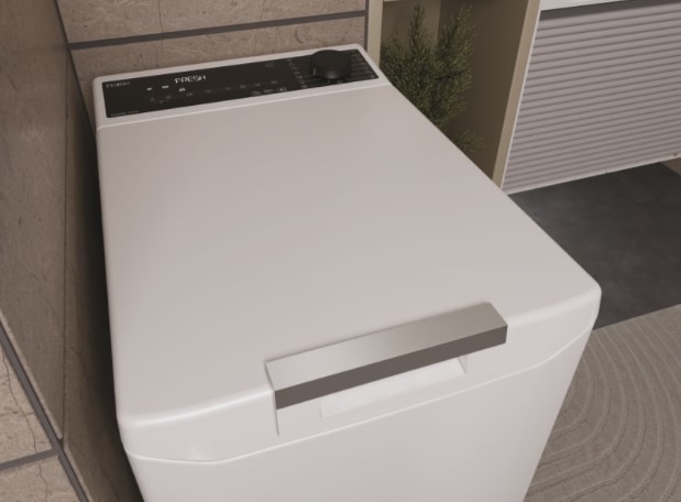 Haier THASN476TM5-S felültöltős mosógép, 7kg, gőz, WIFI, inverter motor, 41x60x86 cm