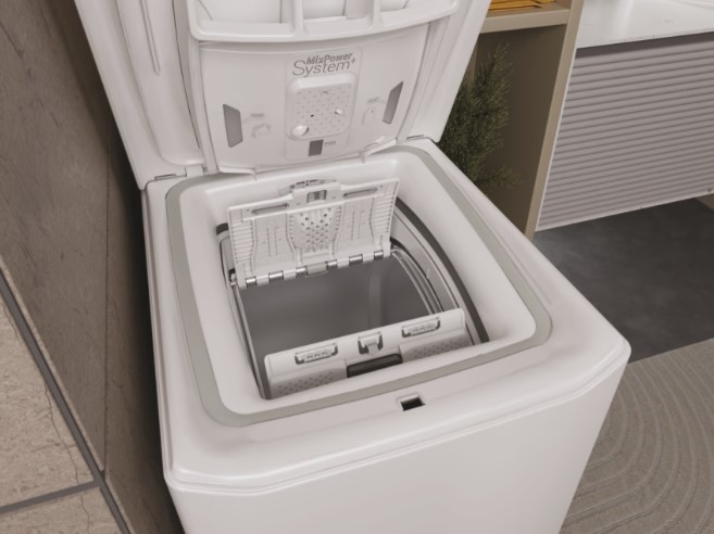 Haier THASN476TM5-S felültöltős mosógép, 7kg, gőz, WIFI, inverter motor, 41x60x86 cm
