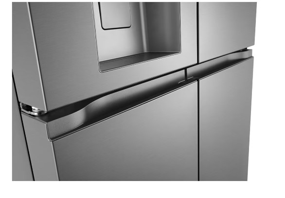 LG GML960PYFE side by side hűtőszekrény, francia ajtós kialakítással,Lineáris Inverter Kompresszor,363/274L,WIFI, hamvas matt ezüst szín, 91.4x72.9x179.2 cm 
