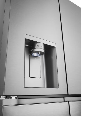LG GML960PYFE side by side hűtőszekrény, francia ajtós kialakítással,Lineáris Inverter Kompresszor,363/274L,WIFI, hamvas matt ezüst szín, 91.4x72.9x179.2 cm 