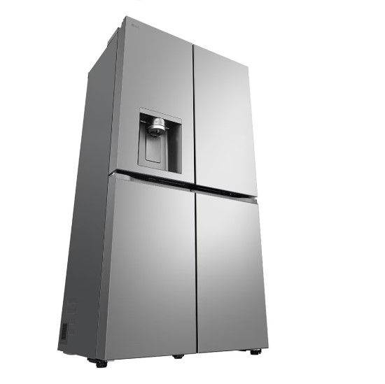 LG GML960PYFE side by side hűtőszekrény, francia ajtós kialakítással,Lineáris Inverter Kompresszor,363/274L,WIFI, hamvas matt ezüst szín, 91.4x72.9x179.2 cm 