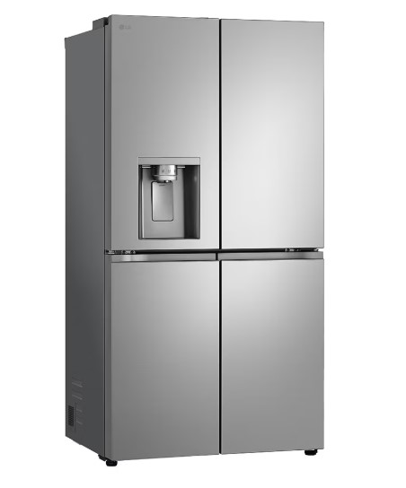 LG GML960PYFE side by side hűtőszekrény, francia ajtós kialakítással,Lineáris Inverter Kompresszor,363/274L,WIFI, hamvas matt ezüst szín, 91.4x72.9x179.2 cm 