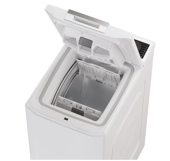 Haier THASN286TM5-S felültöltős mosógép, 8 kg, gőz, WIFI, inverter motor, 41x60x86 cm