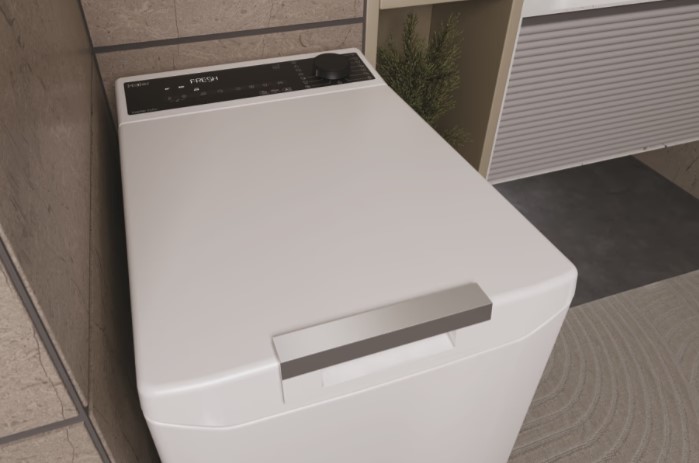 Haier THASN286TM5-S felültöltős mosógép, 8 kg, gőz, WIFI, inverter motor, 41x60x86 cm