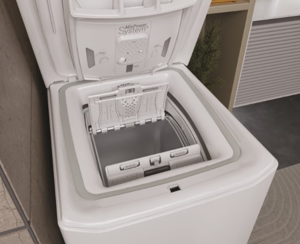 Haier THASN286TM5-S felültöltős mosógép, 8 kg, gőz, WIFI, inverter motor, 41x60x86 cm