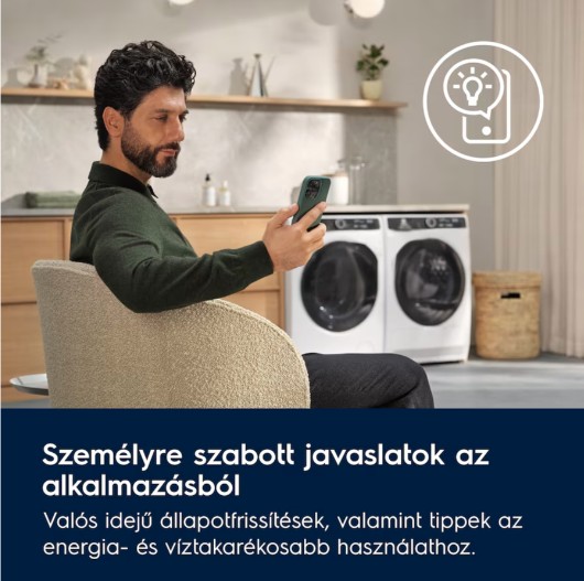 Electrolux EW8W4402QE mosó-szárítógép, ökoinverter motor, Wifi, gőz, 11/7kg, 59.7x66x84.7 cm 