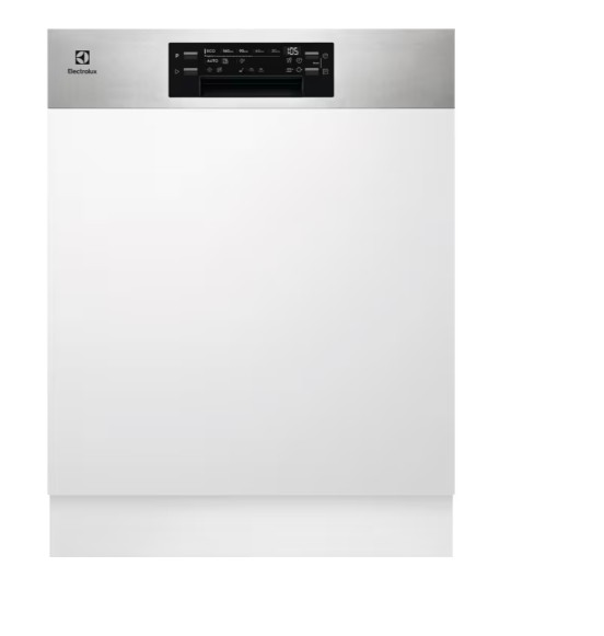 Electrolux EES47310IX kezelőpaneles beépíthető mosogatógép, 13 teríték, automatikus ajtónyitás, inverter motor, 59.6x57.5x81.8 cm, inox 