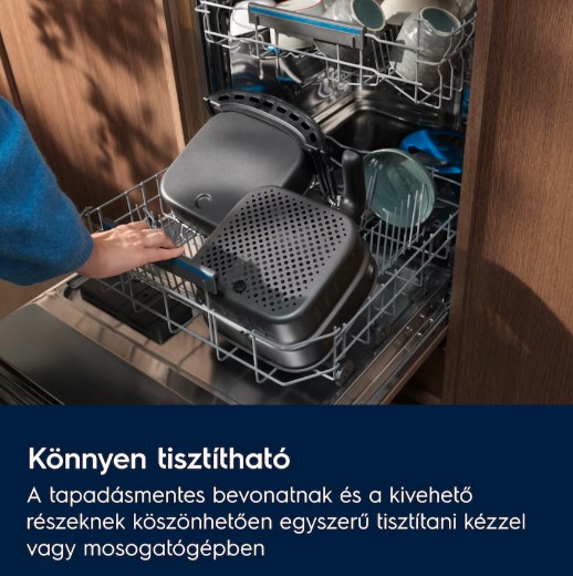 Electrolux EAF5B 700 Air Fryer, forrólevegős sütő, 5L, fekete szín, 1500W