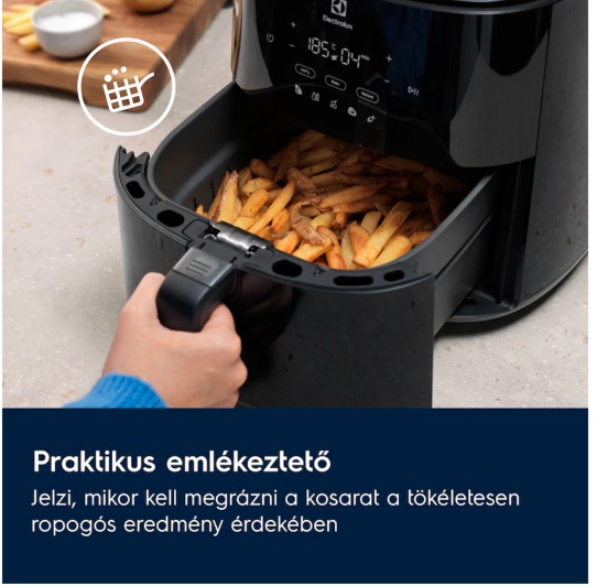 Electrolux EAF5B 700 Air Fryer, forrólevegős sütő, 5L, fekete szín, 1500W