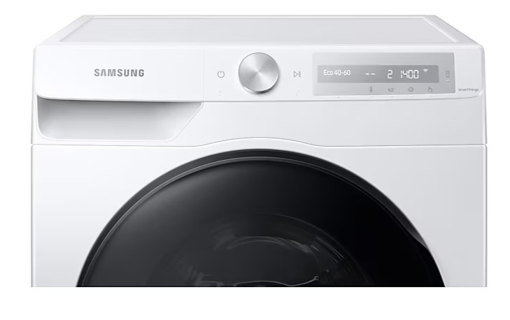 Samsung WD80T634DBH/S6 mosó-szárítógép, 8/5 kg, Wifi, gőz, inverter motor, 60x60x85 cm