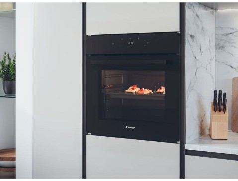 Candy FMBC T828S WF beépíthető sütő, 70L, WIFI + Bluetooth, 59.5x56.8x59.5 cm, fekete 