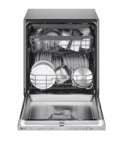 LG DB243TX teljesen beépíthető mosogatógép, 14 teríték, inverter motor, 3 kosár, WIFI, 59.8x55.4x81.5 cm, nemes acél szín 