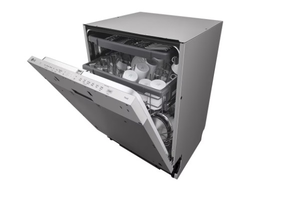 LG DB243TX teljesen beépíthető mosogatógép, 14 teríték, inverter motor, 3 kosár, WIFI, 59.8x55.4x81.5 cm, nemes acél szín 