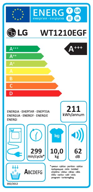 LG WT1210EGF WashTower™ elöltöltős mosógép és hőszivattyús szárítógép egybeépítve, 12/10 kg, WIFI, Direct Drive inverter motor, gőz, 60x66x165.5 cm, természetes zöld és természetes bézs szín 