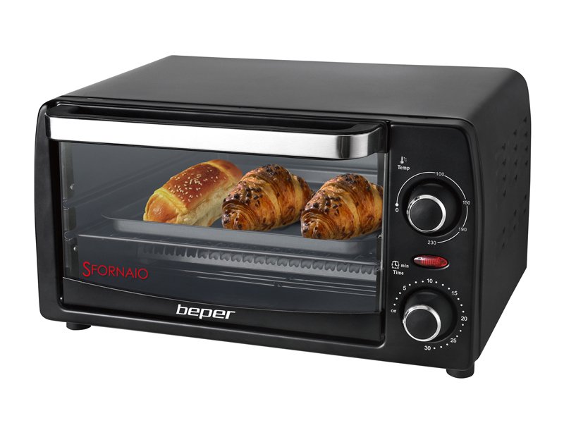 Beper 90.882 mini sütő, 12L, 1050W, fekete 