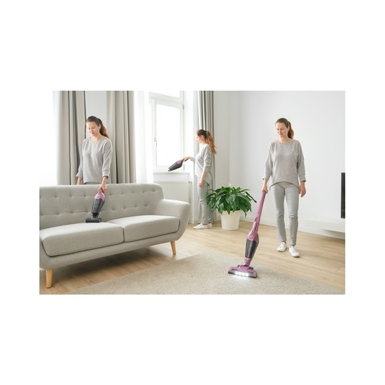 Sencor SVC 0604RD vezeték nélküli álló porszívó, piros, 110W 