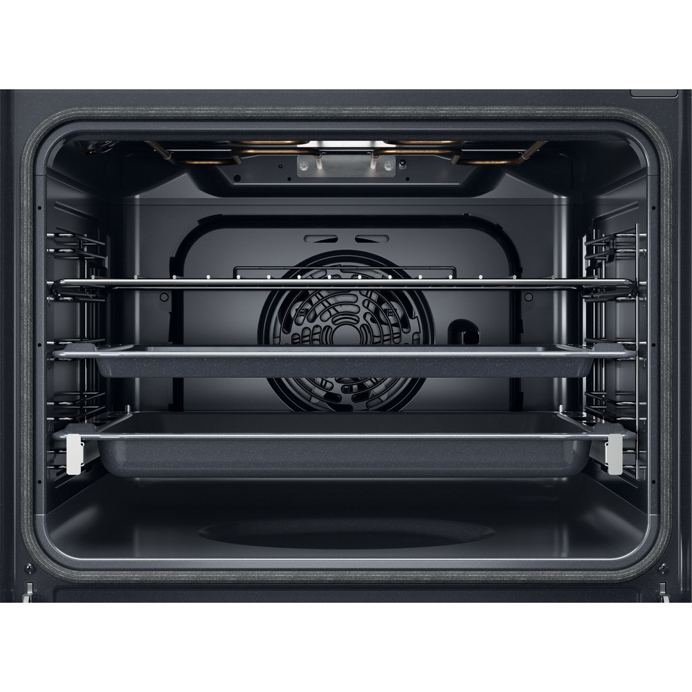 Whirlpool OMSK58RU1SX beépíthető sütő, pirolitikus és hidrolitikus tisztítás, 71L, 59.5x55.1x59.5 cm, nemesacél szín 