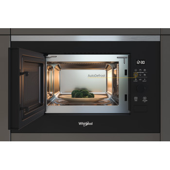 Whirlpool WMF200G beépíthető mikrohullámú sütő, 20L,grill funkció, 59.4x34.9x39 cm, fekete 