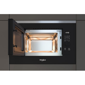 Whirlpool WMF200G beépíthető mikrohullámú sütő, 20L,grill funkció, 59.4x34.9x39 cm, fekete 