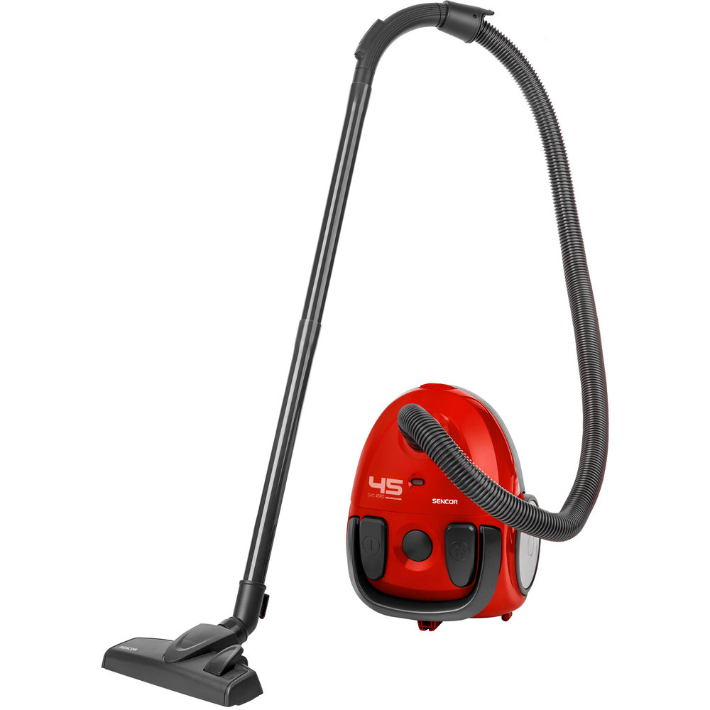 Sencor SVC45RD-EUE3 porzsákos porszívó piros, 850W