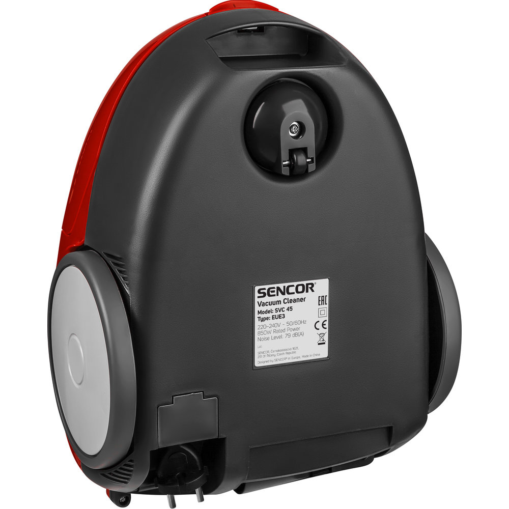 Sencor SVC45RD-EUE3 porzsákos porszívó piros, 850W