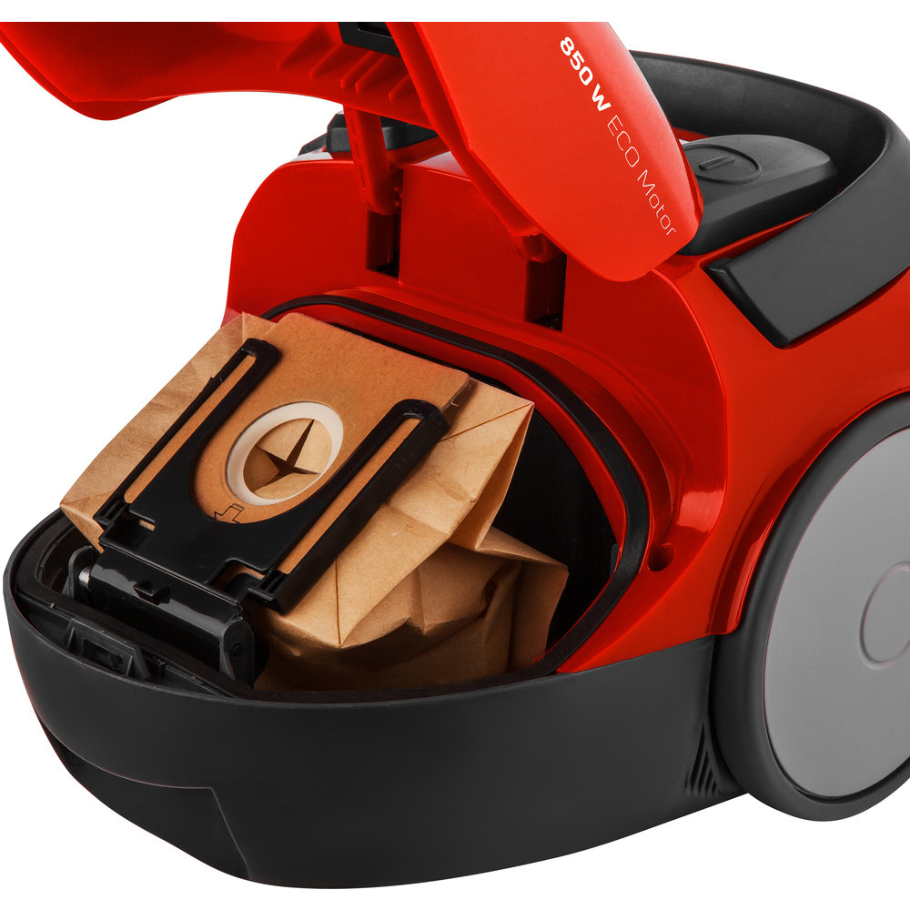 Sencor SVC45RD-EUE3 porzsákos porszívó piros, 850W