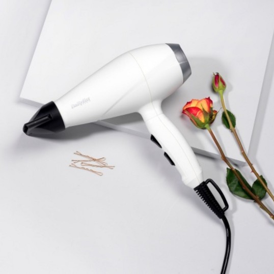 BaByliss 6704WE fehér hajszárító 2000W, 2.8m vezeték