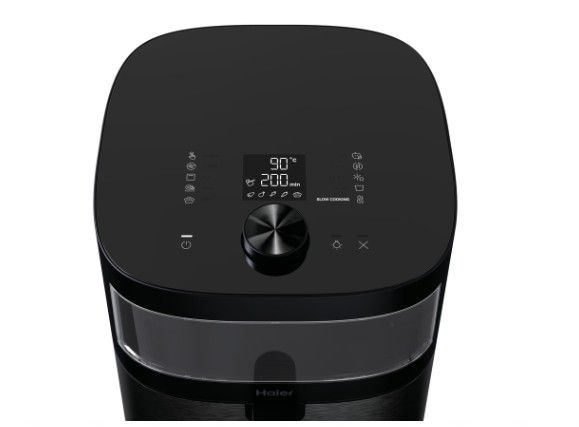 Haier HAF5TWA3 011 forrólevegős sütő, Air Fryer, 2000W, 7L, fekete