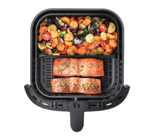 Haier HAF5TWA3 011 forrólevegős sütő, Air Fryer, 2000W, 7L, fekete