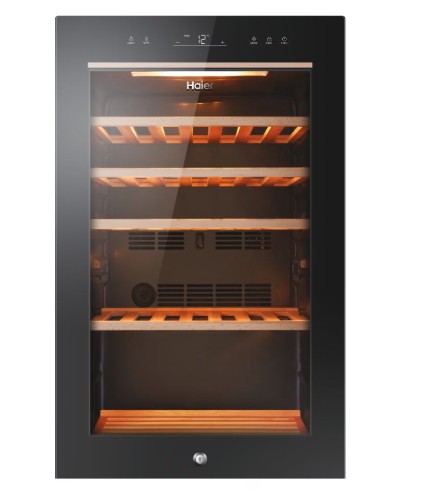 Haier HWS49GA borhűtő, 49 palack, 49.7x58.5x82 cm, fekete szín