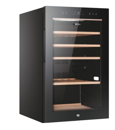 Haier HWS49GA borhűtő, 49 palack, 49.7x58.5x82 cm, fekete szín