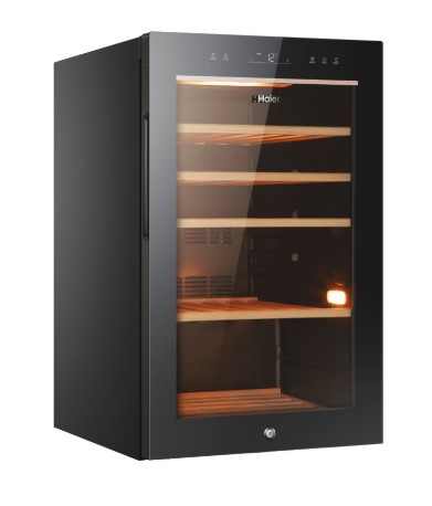 Haier HWS49GA borhűtő, 49 palack, 49.7x58.5x82 cm, fekete szín