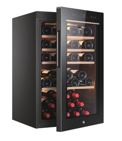 Haier HWS49GA borhűtő, 49 palack, 49.7x58.5x82 cm, fekete szín
