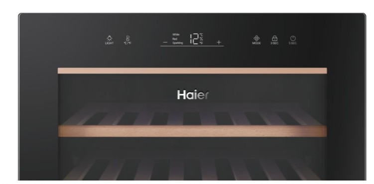 Haier HWS49GA borhűtő, 49 palack, 49.7x58.5x82 cm, fekete szín