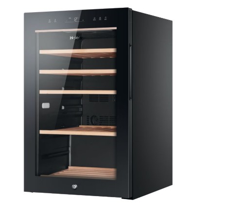 Haier HWS49GA borhűtő, 49 palack, 49.7x58.5x82 cm, fekete szín