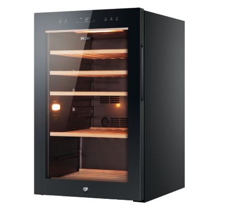 Haier HWS49GA borhűtő, 49 palack, 49.7x58.5x82 cm, fekete szín