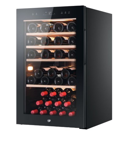 Haier HWS49GA borhűtő, 49 palack, 49.7x58.5x82 cm, fekete szín
